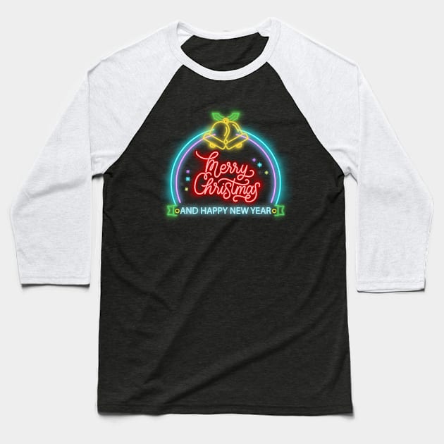 Merry Christmas Baseball T-Shirt by Canvas Creations